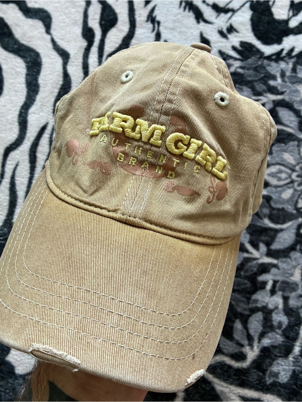 000 - VINTAGE 00s FARM GIRL Y2K COWGIRL WESTERN RANCH WEAR HAT